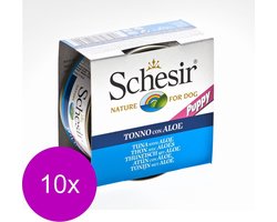 10x Schesir Hondenvoer Puppy Tonijn Aloe in Gelei 150 gr