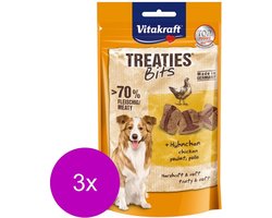 Vitakraft Treaties Bits Bacon Style met Kip - Hond - Snack - 3 x 120 gr
