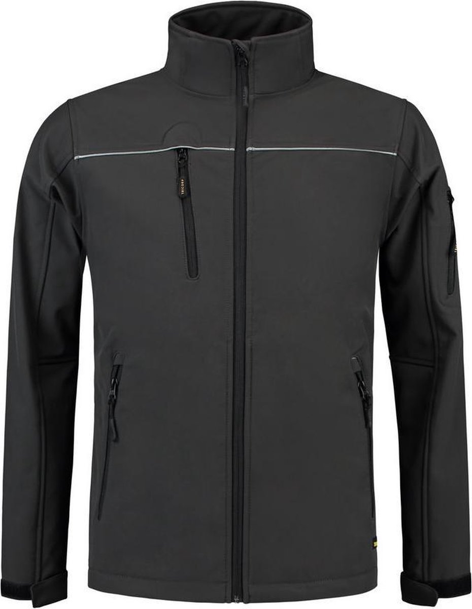 Tricorp Soft Shell jack - Workwear - 402006 - Donkergrijs - maat XXS