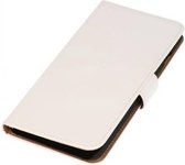 Bookstyle Wallet Case Hoesjes Geschikt voor Huawei Ascend G730 Wit