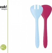 Zak!Designs Sorbet - Saladebestek - Twotone Wave - 26 cm - Licht Blauw / Paars