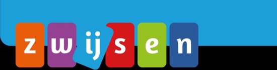 Logo met de tekst 'Zwitsen' in gekleurde blokjes