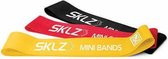 SKLZ Mini Bands - Resistance Bands - Weerstandsbanden - Set van 3 - Licht / Medium / Stevig - Geel / Rood / Zwart