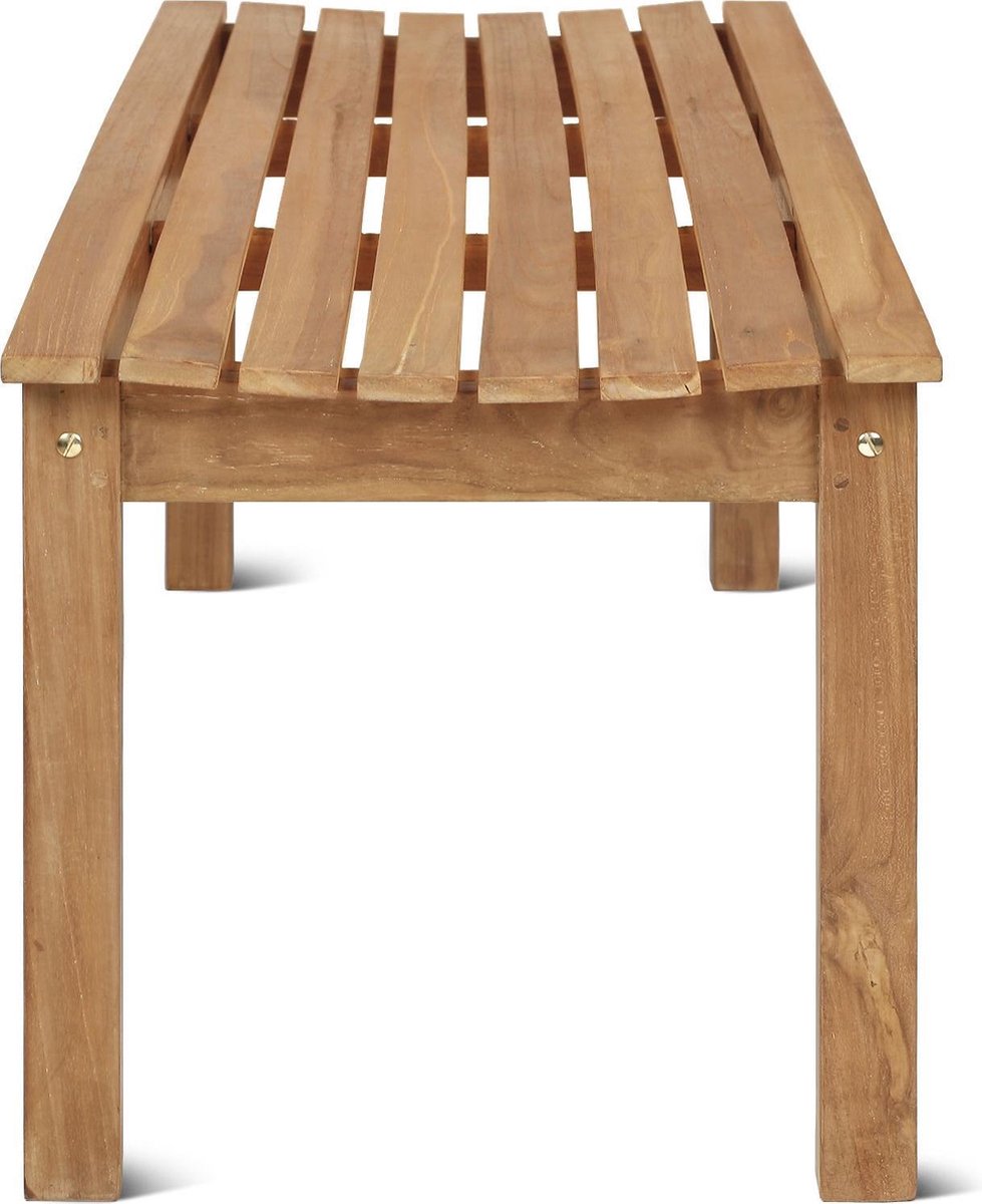 Teakea - Slater Teak Tennisbank 180x46x45 cm - Massief Teakhout - Robuuste Buitenbank voor Tuin of Club