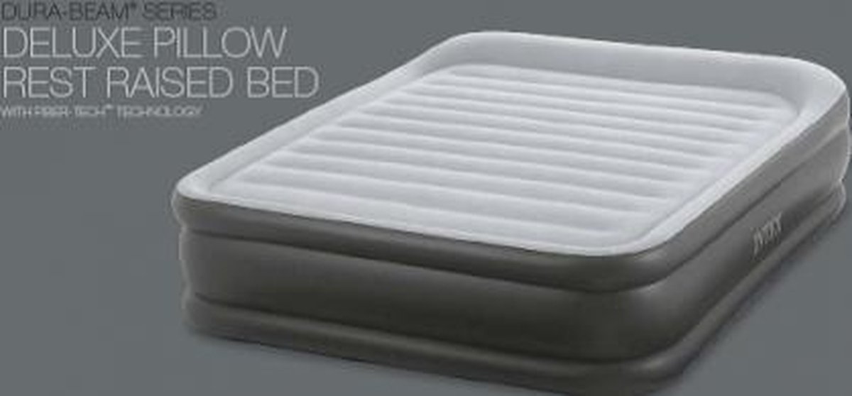 Intex Deluxe Pillow Rest Raised Airbed Twin Size