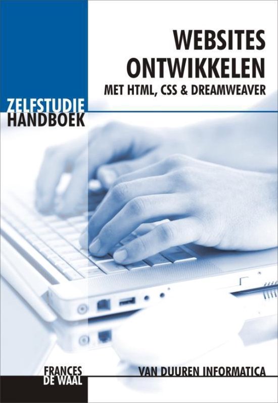 Cover van het boek 'Zelfstudiehandboek Websites ontwikkelen' van de Waal