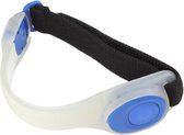 Hardloop sport NEON LED armband - Veilig over straat - Blauw