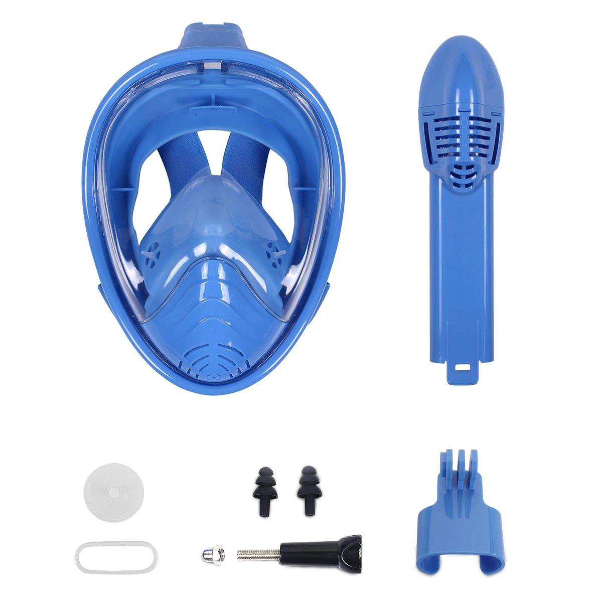 Masque de plongée avec tuba complet Campingwise - Pour ENFANT - Bleu -  Taille XS