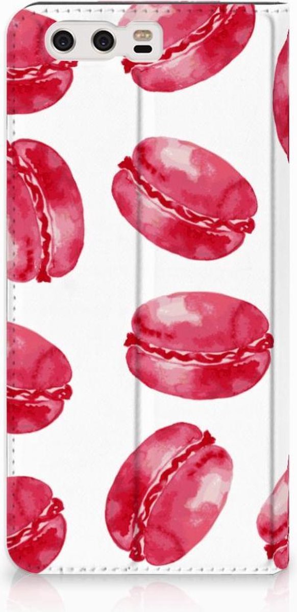 Huawei P10 Plus Flip Style Cover Pink Macarons