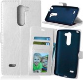 Cyclone cover wallet case hoesje LG K7 wit