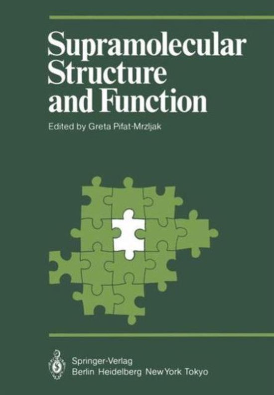 Supramolecular Structure and Function | 9783540161028 | Boeken | bol