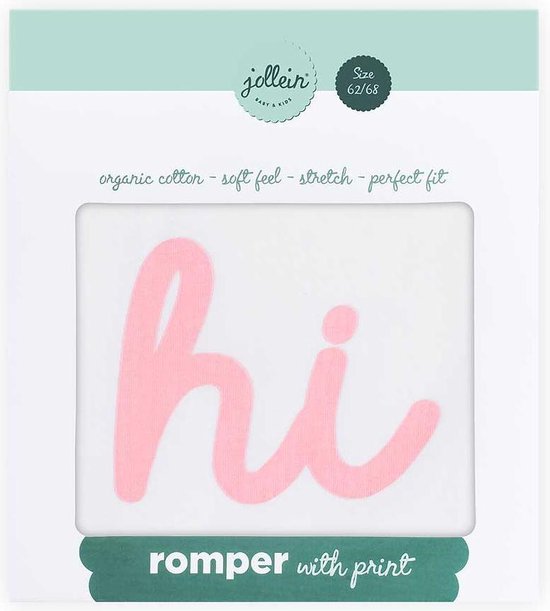 Jollein Kado Romper mouwloos 62/68 Hi pink van Jollein — afbeelding 3