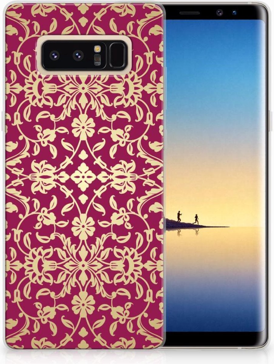 Siliconen Hoesje Samsung Galaxy Note 8 Barok Pink