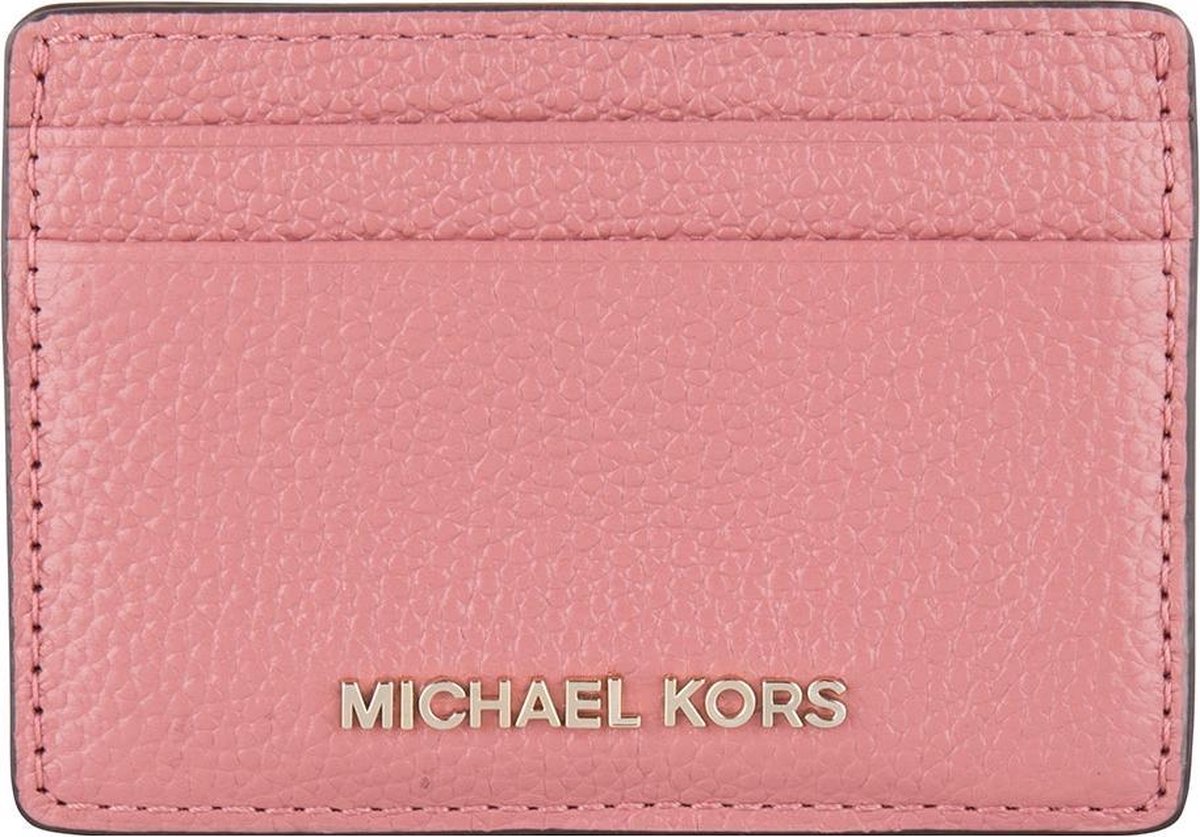 Michael Kors-Portemonnees-Mercer Card Holder-Roze | bol.com