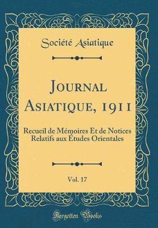 Journal asiatique. Tome 289, 2001, n°1. main image 1