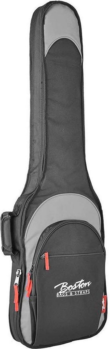 Elektrische basgitaartas Boston B-25-BG gevoerd 25 mm Zwart en Grijs