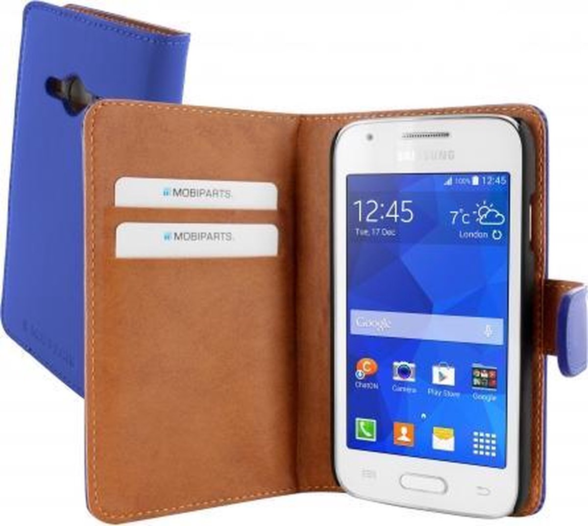 Mobiparts Premium Wallet Case Samsung Galaxy Trend 2 (Lite) Blue