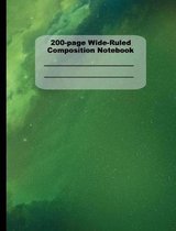 200-Page Wide Ruled Composition Notebook