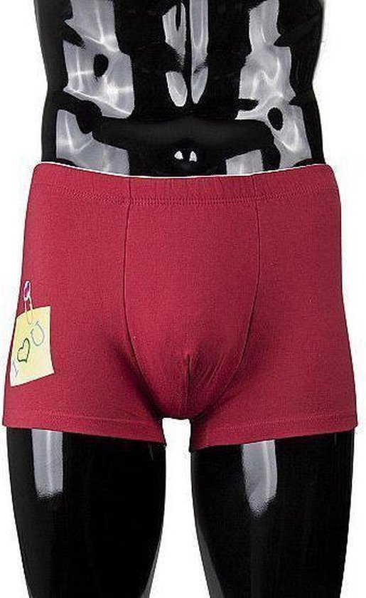 Shots S-Line grappig ondergoed voor mannen Funny Boxers - I Love You rood |  bol.com