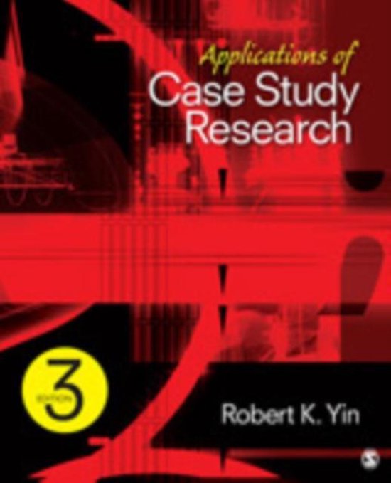 Couverture du livre "Applications of Case Study Research" édition 3, par Robert K. Yin.