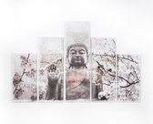 Art for the Home - Canvas Schilderij set - Boeddha - 100x150 cm