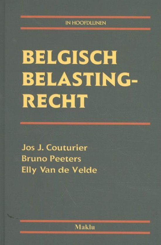 Belgisch Belastingrecht in Hoofdlijnen - cover