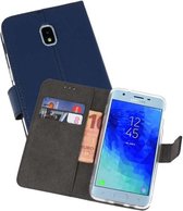 Booktype Telefoonhoesjes - Bookcase Hoesje - Wallet Case -  Geschikt voor Samsung Galaxy J3 2018 - Navy
