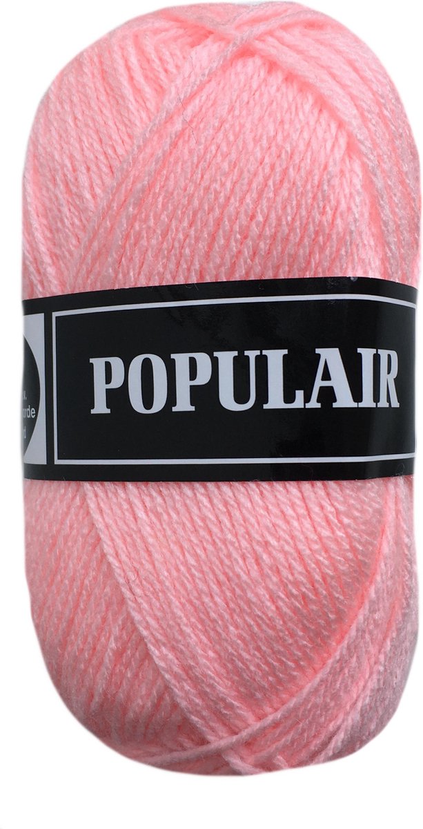 Beijer BV Populair acryl garen - heel licht roze (19) - pendikte 3,5 a 4 - 1 bol
