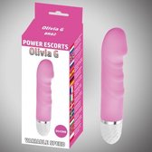 Vibrators Voor Vrouwen – Tarzan Vibrator – Clitoris En G-spot Stimulator – Duo-Vibrator - Power Escorts - Olivia G - G Spot Vibrator - 16,5 cm - 10-Speed - BR82 - Roze - gave Cadea