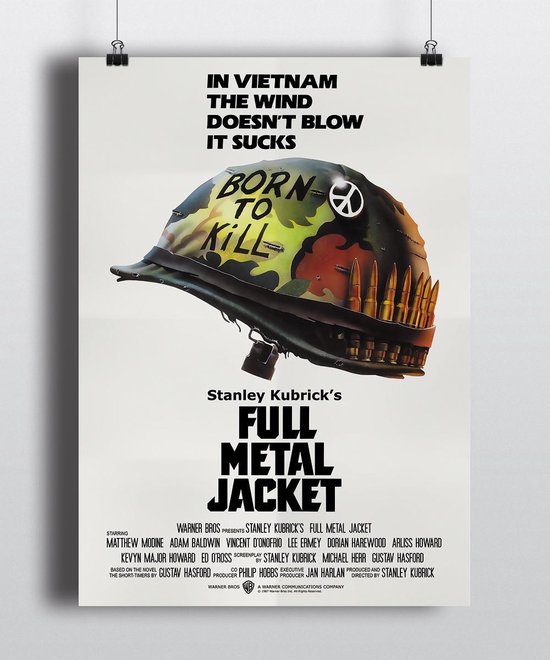 Poster film Full Metal Jacket 1987 - Filmposter extra dik 200 gram papier