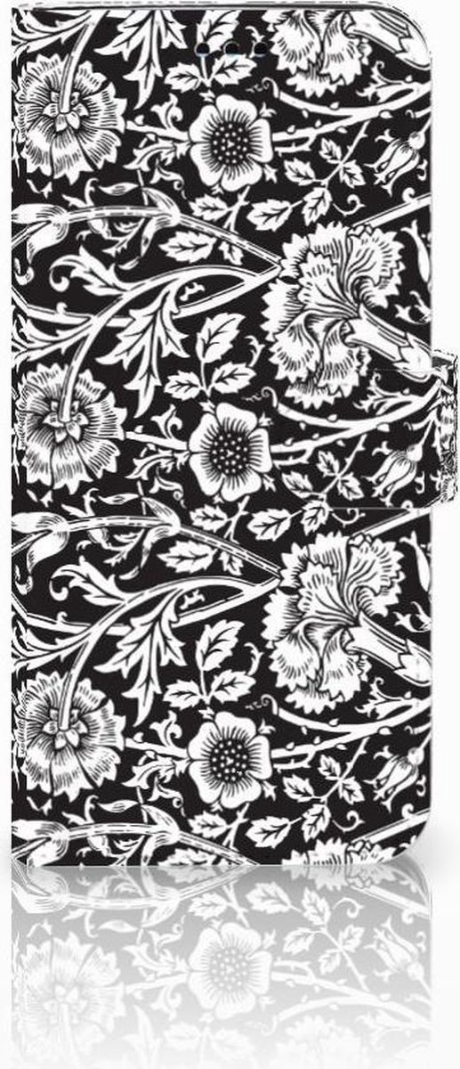 Samsung Galaxy S9 Plus Hoesje Black Flowers