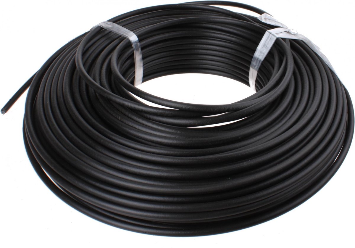 Falkx Buitenkabel versnelling - zwart - 5mm - 50m - weerbestendig - met binnenvoering