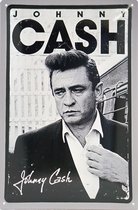Wandbord - Johnny Cash -20x30cm-