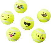 Hondenspeelgoed-Emoji tennisballen- 6 stuks-Animal King