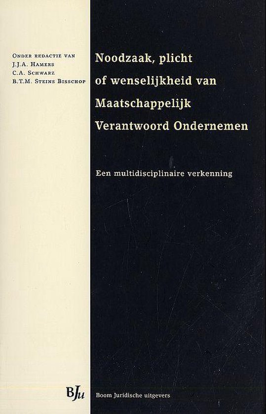 Noodzaak plicht of wenselijkheid v maats - cover