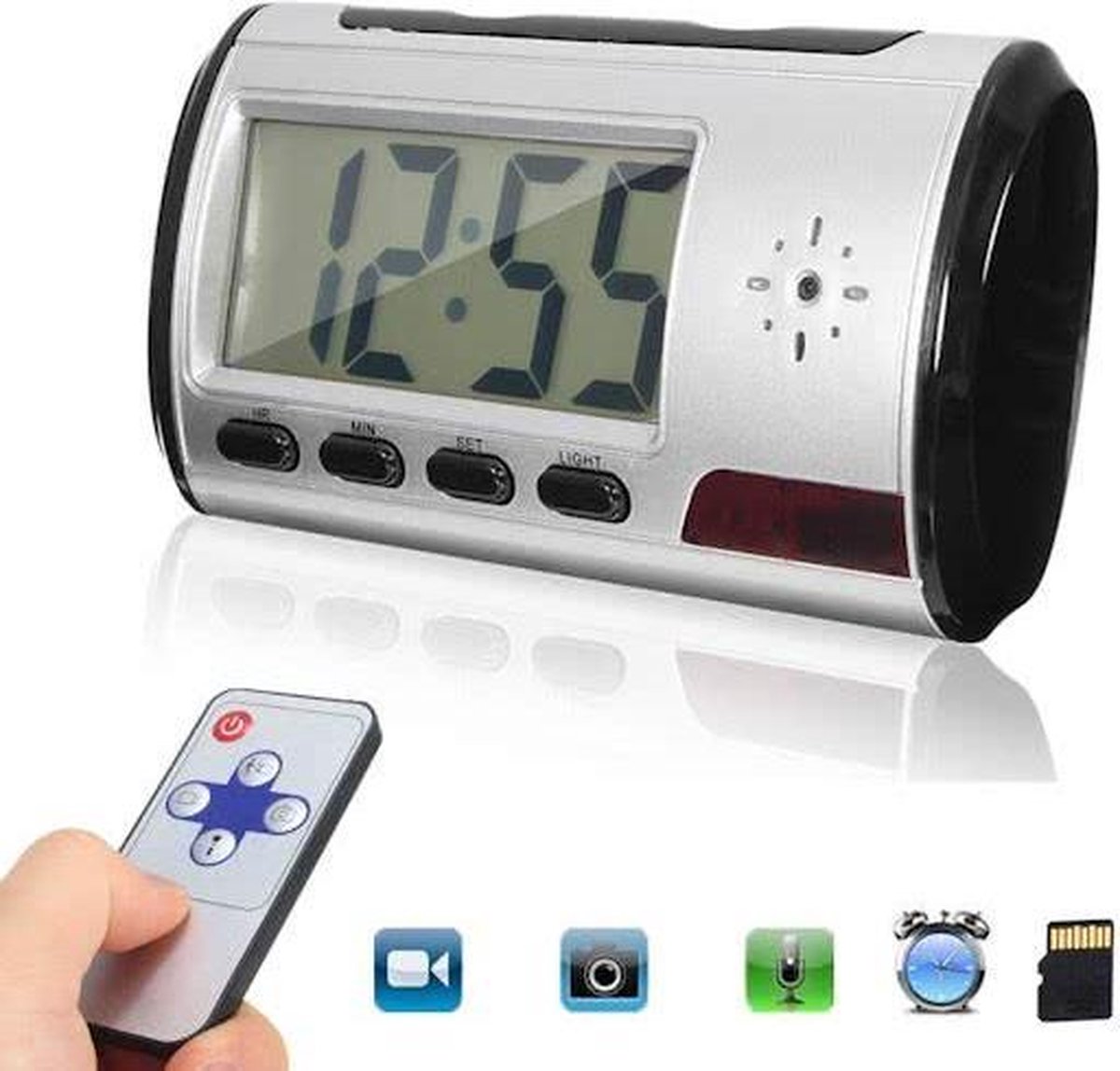 Camera Wekker Spycam Spy Camera Digitale Klok Recorder Spionage Camera