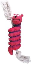 Flamingo Hondenspeelgoed Latex Dier Met Touw - Roze/Wit - 29 x 5 x 5.5 cm