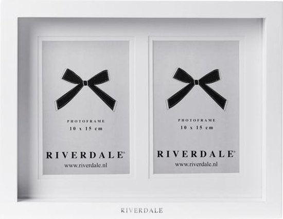 Altijd mengsel Verovering Riverdale Fashion Dubbel - Fotolijst - Wit - Fotomaat 10x15 cm | bol.com