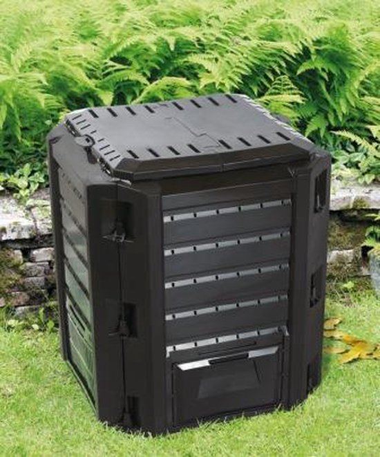 Prosperplast Compogreen IKST380C - Compostbak - 380 Liter - Vorstbestendig - UV-bestendig - Zwart