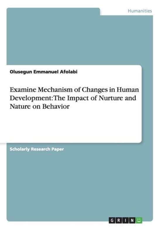 Examine Mechanism of Changes in Human Development - cover