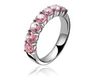 ZINZI zilveren ring roze ZIR1000R