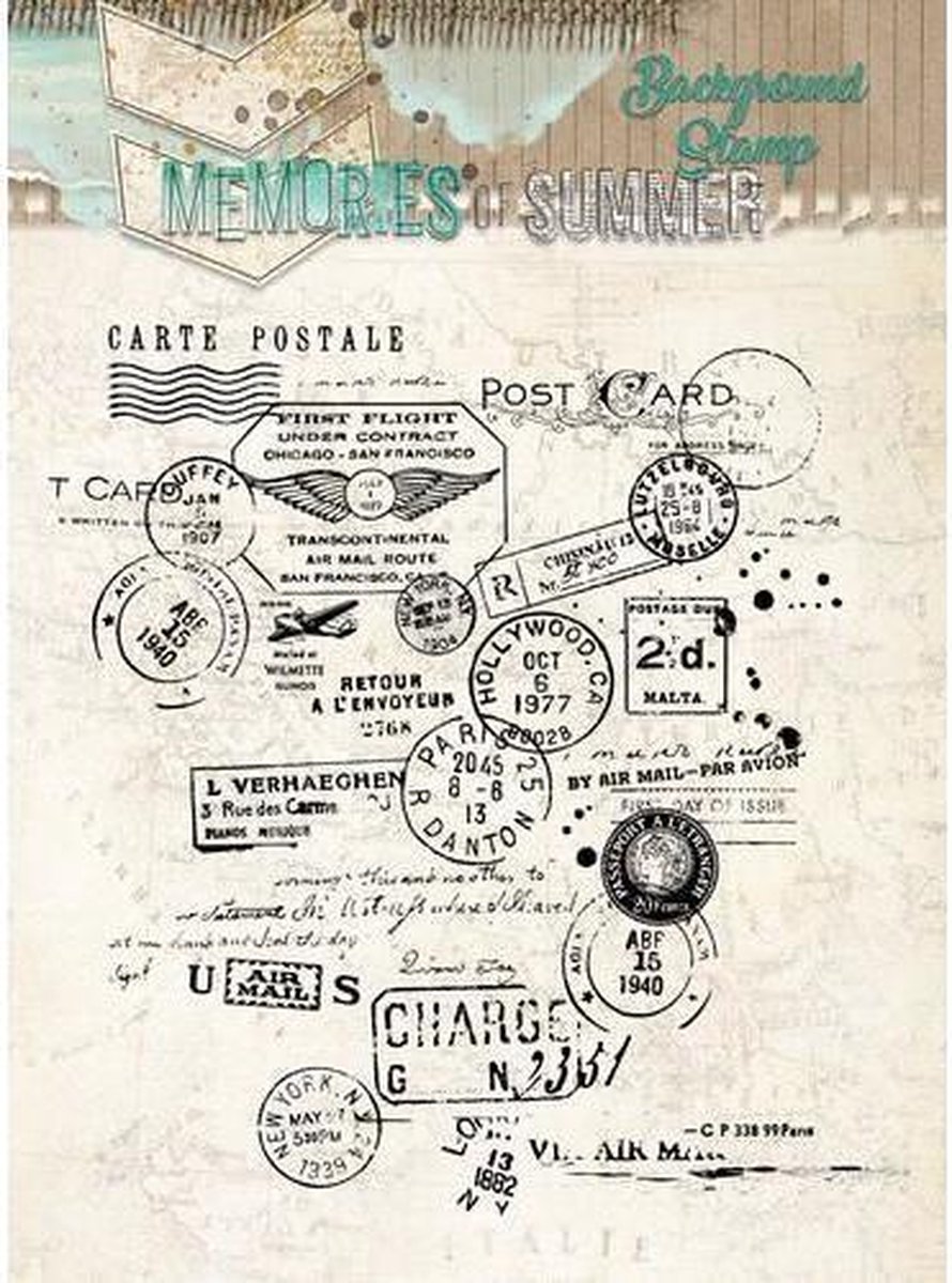 Memories of Summer - Transparante Stempel - 14x14cm - Maak mooie kaarten en scrapbook en andere creatieve objecten