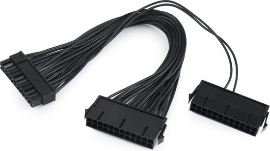 Cable expert ATX 1x 20 + 4 broches (m) - 2x ATX 24 broches (f) Y câble d' alimentation... | bol.com