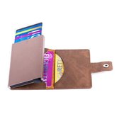 Figuretta Cardprotector PU-leather- Middenbruin PU 06
