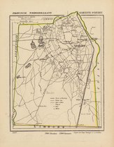 Historische kaart, plattegrond van gemeente Someren in Noord Brabant uit 1867 door Kuyper van Kaartcadeau.com
