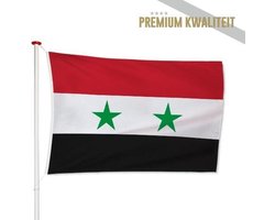 Syrische Vlag Syrië 100x150cm - Kwaliteitsvlag - Geschikt voor buiten