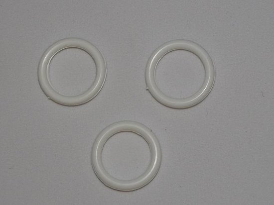 condensor voor mij omdraaien Plastic ringen 23mm / 15 mm wit 25 stuks | bol.com