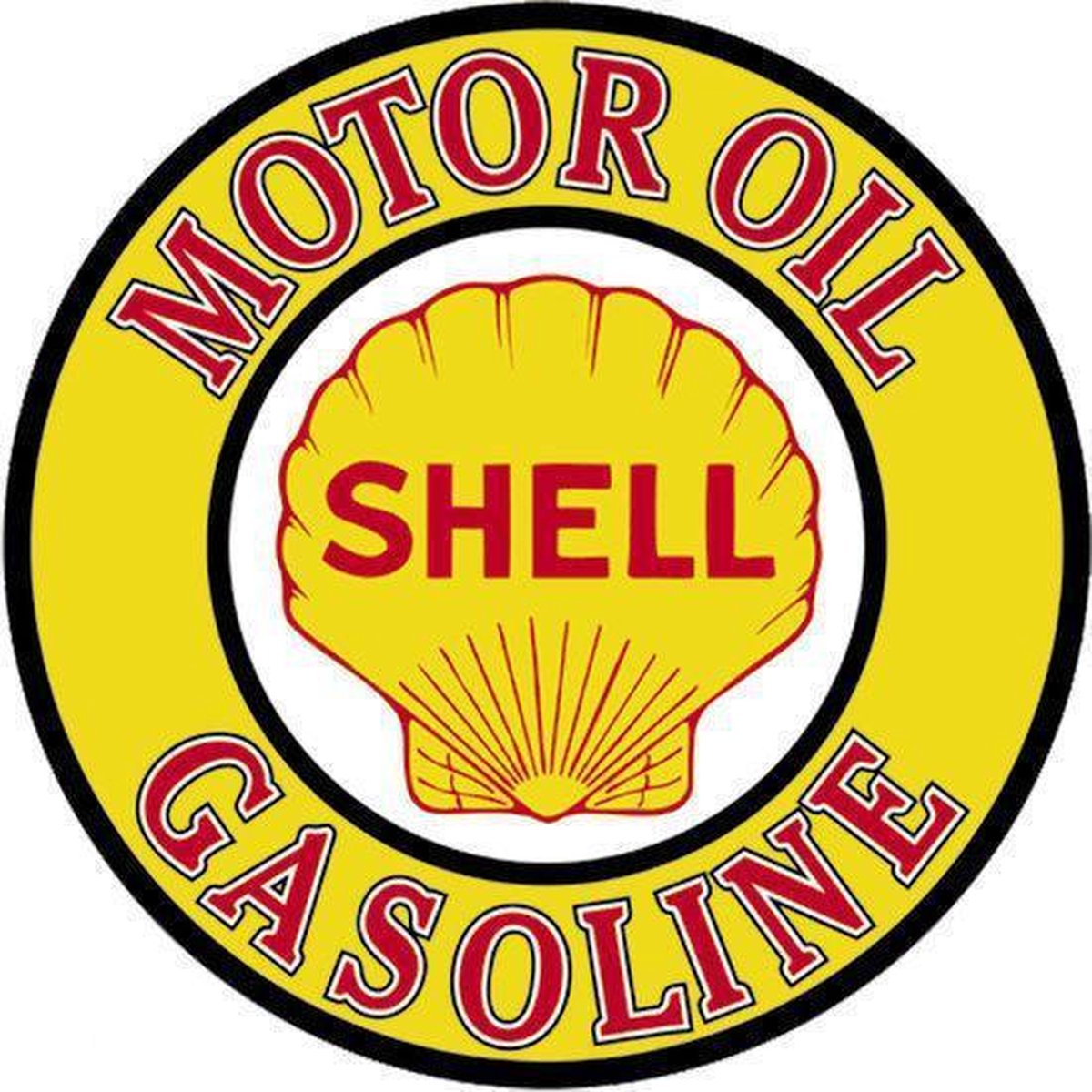 bol.com | Signs-USA Shell Gas & Oil - Retro Wandbord - Metaal - 30x30 cm