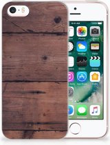 iPhone SE | 5S Uniek TPU Hoesje Old Wood