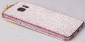 Xssive - 2x Glitter sticker voor Samsung Galaxy S5/S5 Neo - rosé goud - met patroon